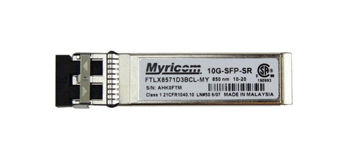 FTLX8571D3BCL-MY Myricom 10Gbps Multi-mode Fiber 300m 850nm LC SFP+ Transceiver Module