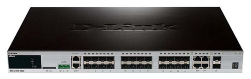 DGS-3420-28SC-CB D-Link Xstack Managed 24 Sfp Port Gig L2+ Switch Plus Cable (Refurbished)