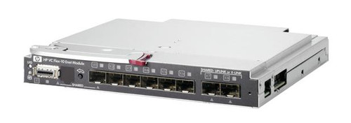 455880-B21R HP Virtual Connect Flex-10 8-Ports 10Gbps Ethernet Switch for C3000 and C7000 Bladesystem (Refurbished)