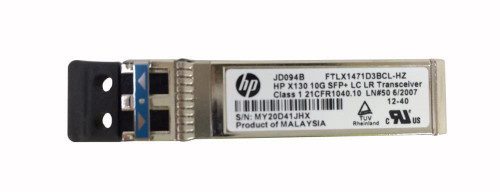 JD094BR HP X130 10Gbps 10GBase-LR Single-Mode Fiber 10km 1310nm Duplex LC Connector SFP+ Transceiver Module