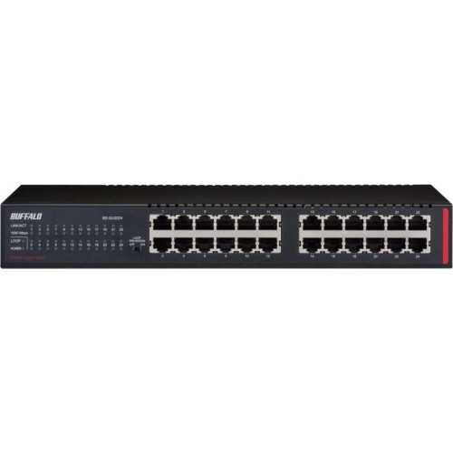 BS-GU2024 Buffalo 24-Ports Desktop/Rackmount Gigabit Green Ethernet Switch (Refurbished)