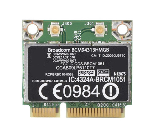 BCM94313HMGB Broadcom 2.4GHz 150Mbps IEEE 802.11a/b/g Mini PCI WLAN Wireless Network Card for HP Compatible