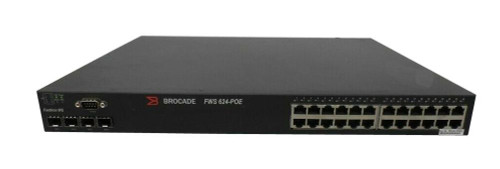 FWS624G-P0E-01 Brocade FastIron 10/100/1000Base-T 24 Ports Manageable 20x PoE 4x RJ-45 4x Expansion Slot Ethernet Switch (Refurbished)