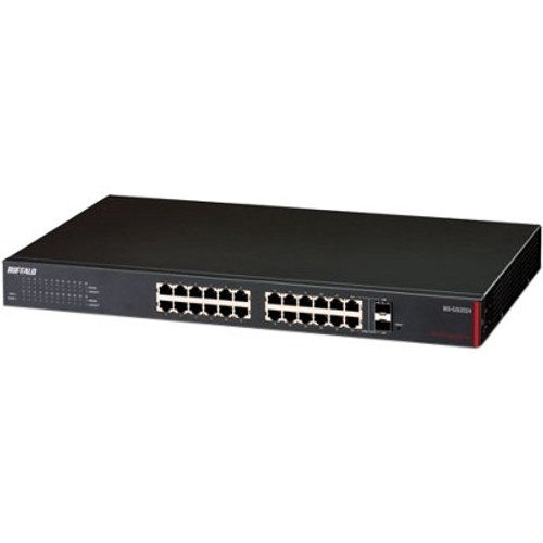 BS-GS2024 Buffalo 24-Ports Gigabit Green Ethernet Web Smart Switch With 2 S (Refurbished)