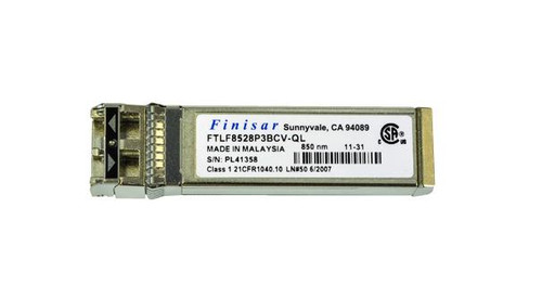 FTLF8528P3BBCV-QL Finisar 8Gbps Fibre Channel 850nm SFP+ Transceiver Module