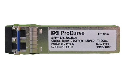 J9151AS HP ProCurve x132 10Gbps 10GBase-LR Single-mode Fiber 10km 1310nm Duplex LC Connector SFP+ Transceiver Module