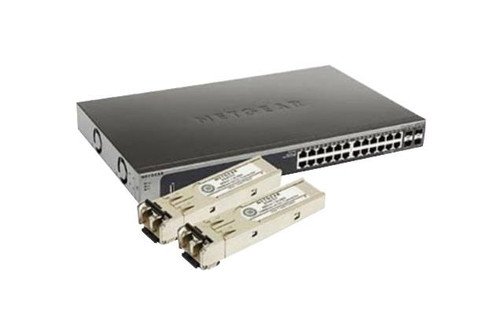0712957 NetGear ProSafe 24-Port Gigabit Layer 2 Managed Switch with 2 x AGM731F modules (Refurbished)