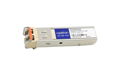 0231A450AO ADDONICS 1Gbps 1000Base-CWDM LH Single-mode Fiber 70km 1570nm Duplex LC Connector SFP Transceiver Module for H3C Compatible