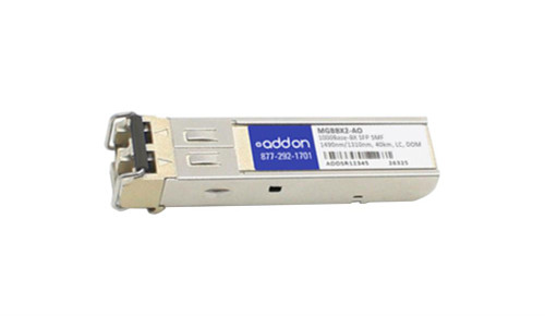 MGBBX2AO AddOn 1.25Gbps 1000Base-BX Single-mode Fiber 20km 1490nmTX/1310nmRX LC Connector SFP Transceiver Module