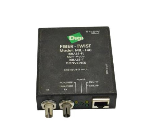 MIL-140A Digi Fiber Twist Duplexer Fiber To 10Base-T MAU Transceiver Module