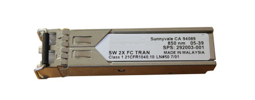 292003001 HP 2Gbps Short Wave Fibre Channel 300m LC Connector SFP (Mini-GBIC) Transceiver Module