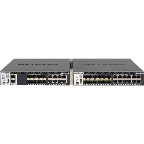 XSM4316S-100NES NetGear M4300-8X8F Managed 16-Ports SFP+ 10 Gigabit Ethernet Switch 1U Rack Mountable (Refurbished)