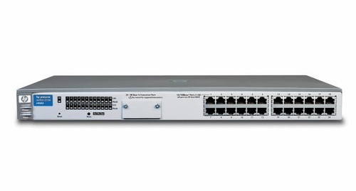 J4868AD HP ProCurve Switch 2124 24-Ports 10/100Base-TX RJ-45 Auto-sensing Ethernet Switch with 1x Expansion Slot (Refurbished)