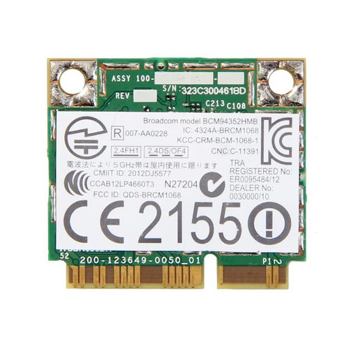 BCM94352HMB Broadcom 2.4GHz 300Mbps IEEE 802.11a/b/g Mini PCI WLAN Wireless Network Card for HP Compatible