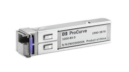 1990-3876 HP ProCurve Gigabit-BX Single-mode Fiber 1490nm/1310nm LC Connector SFP (mini-GBIC) Transceiver Module