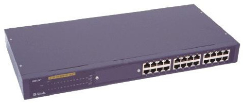 DSS-24+_BIN1 D-Link 24-Ports 10/100Base-TX Ethernet Unmanaged Switch with Optional 2x 100Base-FX Module (Refurbished)