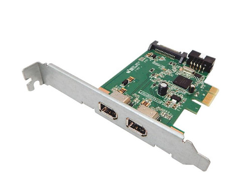 637800-001 HP IEEE 1394 Dual-Ports 400Mbps PCI Express x1 FireWire Network Adapter