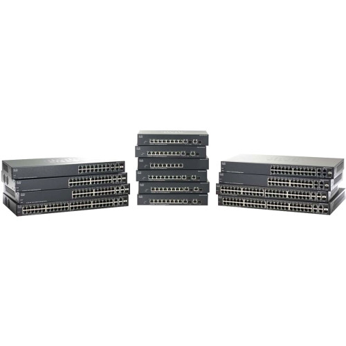 SRW2024-K9-JP Cisco Linksys 24-Ports RJ-45 10/100/1000 Gigabit Ethernet WebView Managed Switch with 2x Shared SFP Ports (Refurbished)