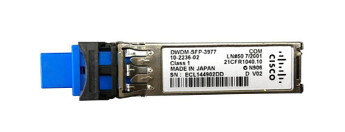 DWDM-SFP-3977 Cisco 1Gbps 1000Base-DWDM Single-mode Fiber 80km 1539.77nm Duplex LC Connector SFP Transceiver Module
