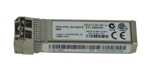 94Y8478-02 IBM 8Gbps Shortwave Fibre Channel 150m 850nm SFP+ Optical Transceiver Module