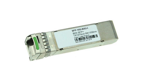 SFP-10G-BXU-I= Cisco 10Gbps 10GBase-BX-U Single-mode Fiber 10km 1270nmTX/1330nmRX LC Connector SFP+ Transceiver Module