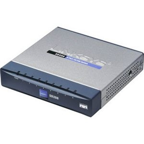 SD208 Linksys 5-Ports RJ-45 10/100Mbps Fast Ethernet Switch (Refurbished)