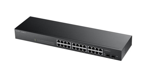 GS1900-24 Zyxel Fanless 24-Ports RJ-45 GbE L2 Web Managed Rackmountable Switch (Refurbished)