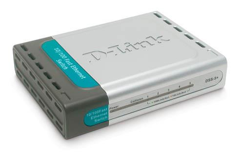 DSS511383 D-Link Dss-5+ 5 Port 10/100 Desktop Switch (Refurbished)