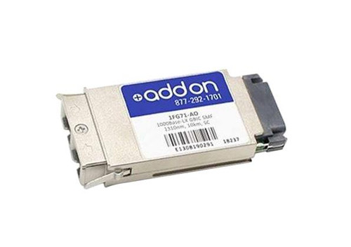 1FG71AO AddOn 1Gbps 1000Base-LX Single-mode Fiber 10km 1310nm SC Connector GBIC Transceiver Module for RuggedCom Compatible