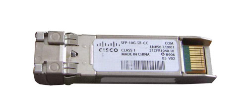 SFP-10GE-SR-CC Cisco 10Gbps 10GBase-SR Multi-Mode Fiber 300m 850nm Duplex LC Connector SFP+ Transceiver Module