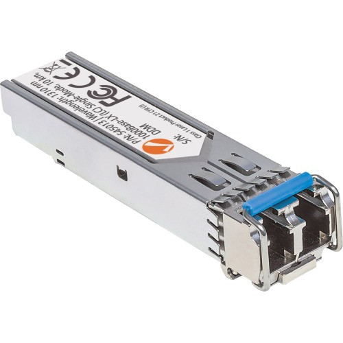 545013 Intellinet Network 1Gbps 1000Base-LX Single-mode Fiber 10km 1310nm Duplex LC Connector Gigabit Fiber SFP+ Optical Transceiver Module