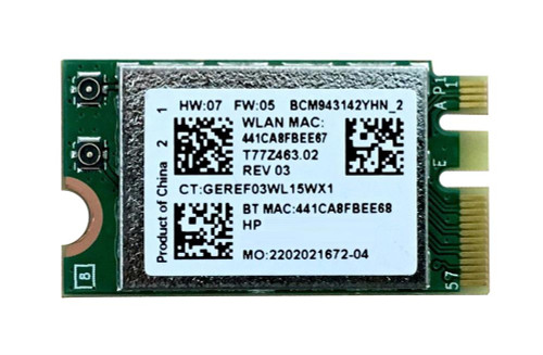 792608-005 HP 300Mbps 2.4GHz IEEE 802.11a/b/g/n Bluetooth 4.0 Mini PCI Express M.2 Wireless Network Card