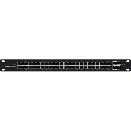 ES-48-500W Ubiquiti Networks EdgeSwitch 48-Ports SFP+ Gigabit Ethernet Layer 3 Switch Manageable 3 Layer Supported 1U High Rack-mountable (Refurbished)