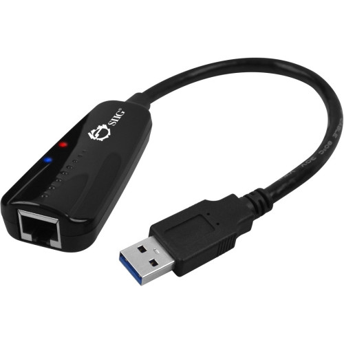 JU-NE0711-S1 SIIG USB 3.0 to Gigabit Ethernet Adapter USB 3.0 1 Port(s) 1 Twisted Pair