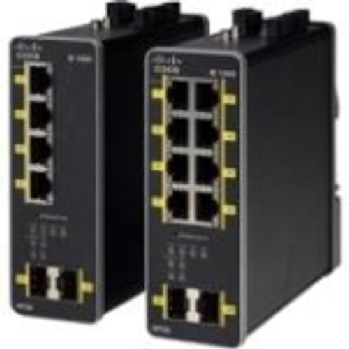 IE-1000-4T1T-LM Cisco 5-Ports 10/100 Manageable Layer2 Rail-Mountable 1x Fast Ethernet Uplink Port Twisted Pair Industrial Ethernet Switch (Refurbished)