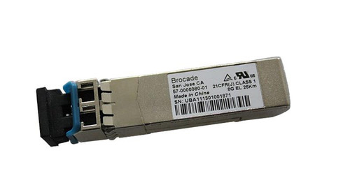 57-1000080-01 Brocade 8Gbps Single-mode Fiber 25km 1310nm Optical SFP+ Transceiver Module For Switches