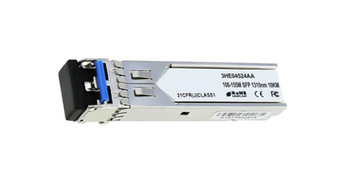 3HE04524AA Alcatel-Lucent 100Mbps 100Base-FX Single-mode Fiber 10km 1310nm Duplex LC Connector SFP Transceiver Module (Refurbished)