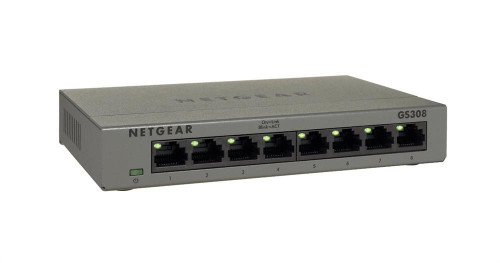 GS308-100PAS NetGear 8-Ports Gigabit Switch - Metal (Refurbished)