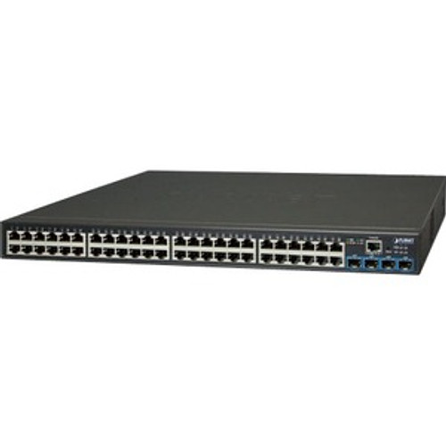 GS-2240-48T4X Planet 48/-port 10/100/1000T + 4-port 10G SFP+ Web Smart Switch - 48 Ports - Manageable - 10 Gigabit Ethernet, Gigabit Ethernet - 1000Base-T,