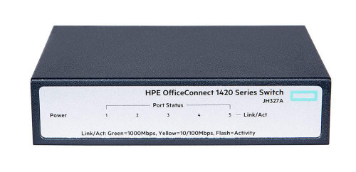 5LG24PA#ABJ HPE OfficeConnect 1420 5G PoE+ (32W) Switch - 5 Ports - Gigabit Ethernet - 1000Base-T - 2 Layer Supported - Twisted Pair - PoE  (Refurbished)