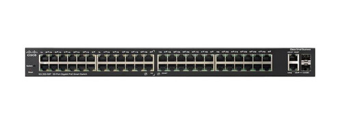 SG200-50FP-CN Cisco SG200-50FP 48-Ports 10/100/1000Base-T RJ-45 Manageable Layer2 Desktop Ethernet Switch with 2 x Gigabit Ethernet Uplink, 2 x Gigabit Ethernet