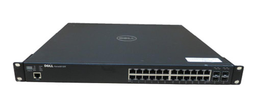 KTKM4 Dell Force10 S25P 24-Ports SFP 10/100/1000 Base-T Manageable Layer 3 Gigabit Ethernet Switch (Refurbished)