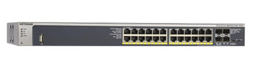 GSM7224P Netgear ProSafe M4100-24G-POE+ Ethernet Switch - 24 Ports - Manageable - Gigabit Ethernet - 1000Base-T, 1000Base-X - 3 Layer Supported - Modular - 4