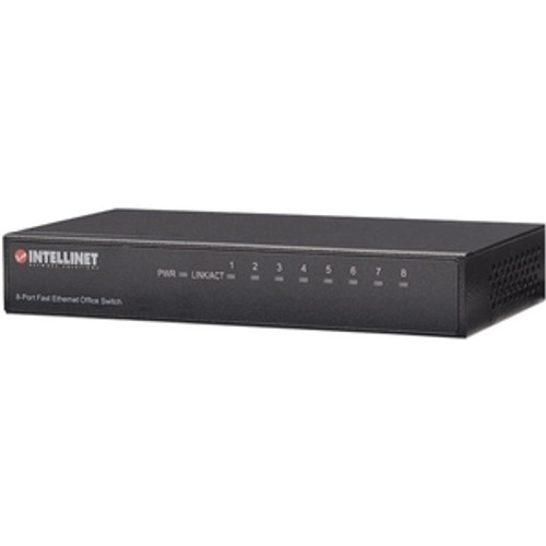 202 5343 Intellinet Desktop Ethernet Switch (8-Port) - 8 Ports - Fast Ethernet - 10/100Base-TX - 2 Layer Supported - Twisted Pair -  (Refurbished)