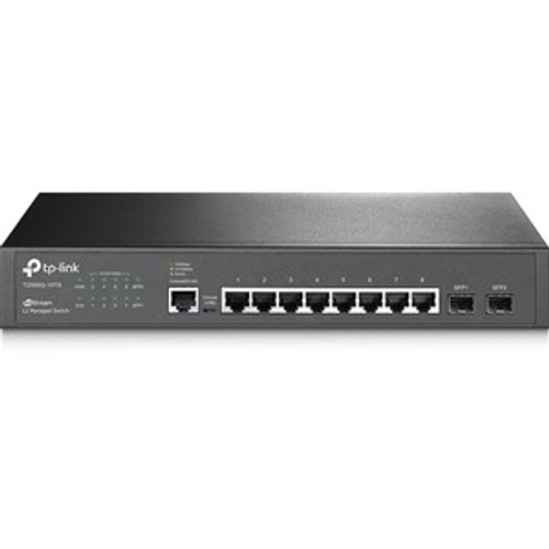 T2500G10TS(TLSG3210) TP-Link JetStream 8-Port Gigabit L2 Managed Switch with 2 SFP Slots - 8 Ports - Manageable - Gigabit Ethernet - 10/100/1000Base-T - 4 Layer