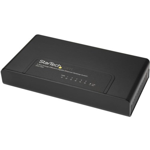 DS51002EU StarTech.com 5 Port Unmanaged Energy-Efficient Gigabit Ethernet Switch 2 Layer Supported Desktop, Wall Mountable (Refurbished)