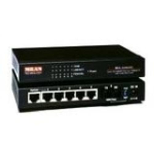 MIL-S501SC-70 Milan Ethernet Switch 5 x 10/100Base-TX, 1 x 100Base-FX, 1 x 10/100Base-TX (Refurbished)