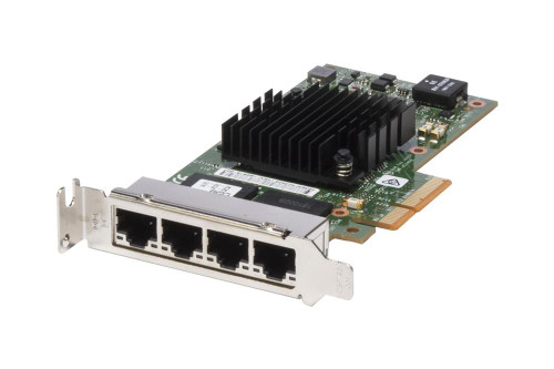 XFGHY Dell I350-T4 Quad-Ports RJ-45 1Gbps 10Base-T/100Base-TX/1000Base-T Gigabit Ethernet PCI Express 2.1 x4 Server Network Adapter