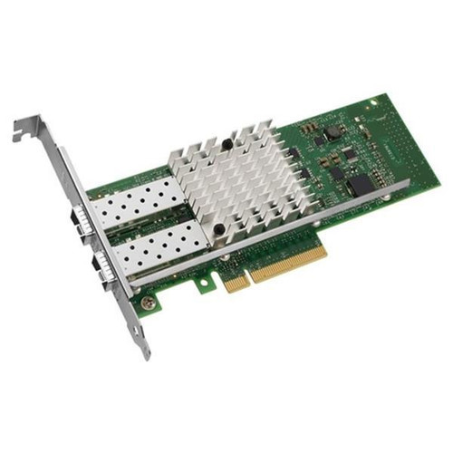 DDF7M Dell Intel X520 Dual-Ports SFP+ 10Gbps 10 Gigabit Ethernet PCI Express 2.0 x8 Converged Server Network Adapter