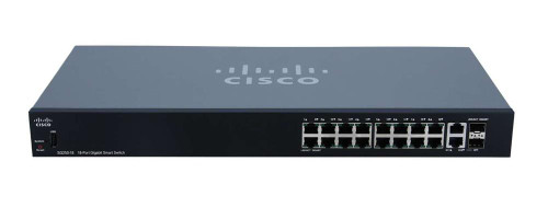 SG250-18-K9 Cisco 250 Series 18-Ports SFP 10/100/1000Base-T PoE+ Manageable Layer 3 Rack-mountable Gigabit Ethernet Switch (Refurbished)